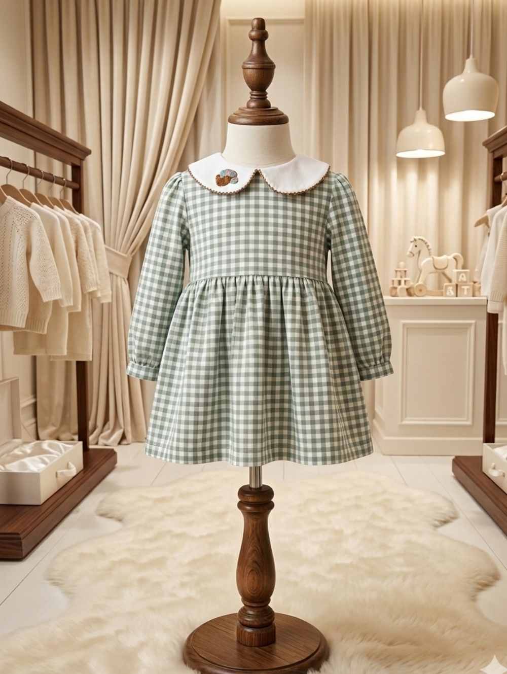 Awe Smocks 2T Toddler Girl 2pc Dress Set with Bloomers – Turkey Embroidrey